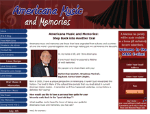 Tablet Screenshot of americana-music-and-memories.com
